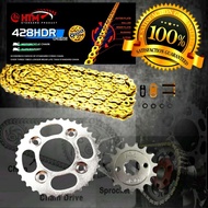 428HDR-128L GSX110 FX110 FC110 SUZUKI ORING CHAIN HTM SPROCKET SET