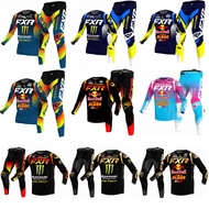 2023 Red Bull Set FXR Racing Gear Set Top KTM Motocross Jersey and Pants