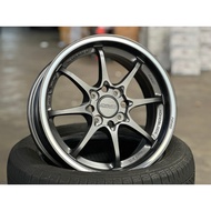 NEW 15X6.5 ET40 AOW CE28 Club Racer Rim (set of 4) Matte Dark Gunmetal 4X100