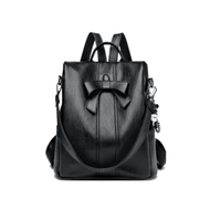 Anti-Theft Backpack Women's High-Quality Genuine Leather Backpack Student School Bag Girl Casual Sho