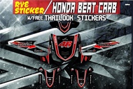 Decals Sticker Motorcycle Decals for Honda Beat 110 Carburator type019