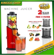 Ringgit Shop Screenless Filter Free Slow Juicer Juice Extractor Pengisar Buah Buahan (Less Oxidation, High Yield)