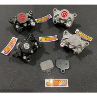 JK Moto - DISC CALIPER 2PISTON 2P 2 PISTON BIG BABET UNIVERSAL MIO SOUL FINO VARIO logo SCOOPY NINJA