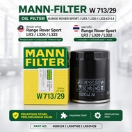 MANN-FILTER OIL FILTER W 713/29 RANGE ROVER SPORT LR3 L320 L322 4.2 4.4 4508334 LR007160 LR031439