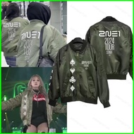 YB1 2NE1 WelcomeBack 2024 Tour - CL, Park Bom, Sandara Park, Minzy Printed Jacket