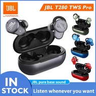 JBL T280 Pro TWS Bluetooth Wireless Headphones T280 TWS Stereo Earbuds Bass Noise Cancelling Sports Earphone with Mic