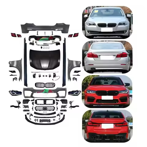 For BMW 5 Series F10 F11 F18 2010-2017 Upgrade 2023 G38 Lci M5 CS Style Body Kit Headlights Lossless