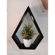 Wooden wall shelf - diamond wooden shelf - diamond wooden shelf - wooden wall shelf