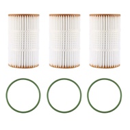 Kailey ไส้กรองน้ำมันเครื่อง A41P-3Pcs สำหรับ Audi A5 S5 A6 A7 Q7 3.0T 06E115466B / 06E115466E / 06E1