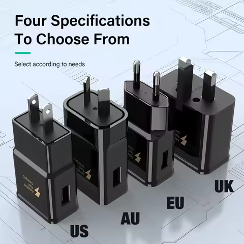 USB Power Adapter For Samsung S6 S7 S8 S9 S10 Note 8 9 10 Plus S A10 A12 A13 A30 A50 US EU UK AU Fas