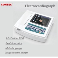 Contec Digital 12-lead 12-channel Electrocardiograph ECG/EKG Machine,interpretation Touch Screen ECG1200G
