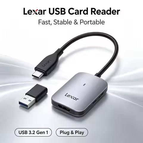 Lexar CFexpress Type A Card Reader Plug and Play Heat Dissipation High Bitrate 900MB/s Read Metal Ho