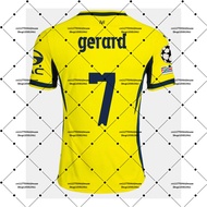 26-27 Gerard Moreno 7 Alberto Moleiro 10 Men Soccer Dry-fit Adult T-shirt Villarreal Unisex Sports H