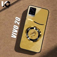 HP Casing VIVO V20 Softcase VIVO V2025 V2024 Glossy Case Shiny Glass Casing Protective Mobile Phone 