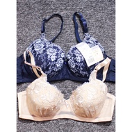 Classic Japanese Bra - Large Cups, Thin Cotton & Embroidery | Sizes 80D-E to 90B-C-DE-F