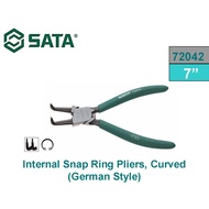 Sata 72042 Internal Curved Snap Ring Pliers 7 Inch German Style