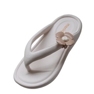 รองเท้าแตะส้นแบนพื้นนุ่ม MONOBO สำหรับผู้หญิง รองเท้าแตะชายหาดกันน้ำ กันกลิ่น รองเท้าแตะแบบสวมสบายสำ