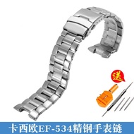 手表带 Original Genuine Solid Stainless Steel Bracelet Casio EF-535/544/539/534 Series Stainless Steel Metal Watch Band
