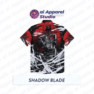 KEMEJA Premium Short Sleeve Adult Shirt - Ai Apparel Studio x HMSTR - Shadow Blade