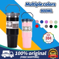 900ml 304 Stainless Steel Handheld Thermos Insulated Vacuum Tumbler Hot or Cold Mugater Bottle with 