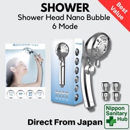Shower Head Micro Nano Bubble 90 Percent Water Saving 99.9 Percent Chlorine Removal 6 Modes Japan