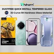 Rhihorn Dust-Free Curve Tempered Glass Screen Protector for Honor X9c 5G | X9b 5G Screen Protector