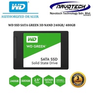 WD PC SSD Internal 2.5" SATA 3 Green (120GB/240GB/480GB/2.5")