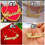 Necklace Name Necklace Titanium Necklace Titanium Name Necklace Titanium Name Carved Name