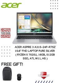 Acer Aspire 3 A315-24P-R75Z 15.6'' FHD Laptop Pure Silver