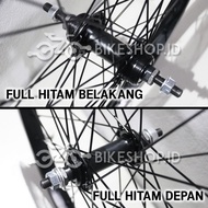 Velg 18 inch sepeda ukuran 18 inch wheelset bahan alloy bisa buat sepeda bmx dan mini sudah di setel