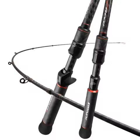 Ultra Light Fishing Rod Carbon Fiber Spinning Casting Lure Pole Bait Weight 1-7g Line Weight 8-15LB 