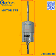 Motor 775 quạt 12V/24V 545-555-775-chế quạt kẹp bình 12V/24V- gofan-mô tơ 775-động cơ 775 quạt siêu