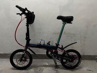 MINT 摺車 16吋 碟剎 有改 變色龍