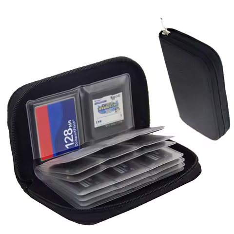 22 Slots Memory Card Collect Bag Camera Memory Card Case Holder Bag For CF/SD/Micro SD/SDHC/MS/DS Ga