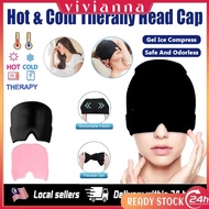 【In Stock】Migraine Headache Relief Cap Hot & Cold Therapy Hat Migraine Relief Cap Cool Gel Head Cap 