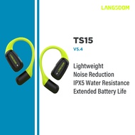 LANGSDOM AirFit TS15 Open Ear Washable Sports Bluetooth V5.4 Earbuds : Lightweight & Comfortable Fit