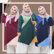 Raesya Blouse Muslimah Tshirt Muslimah PLUSSIZE XS HINGGA 8XL