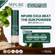 NPURE Sunscreen Powder Cica / Beat the Sun Powder / Sunscreen Powder & Brush / Glow-Free Powder