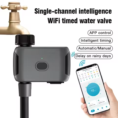 WiFi Smart Irrigation Garden Sprinkler Timer Water Valve Irrigation Timer Smart Watering System WiFi
