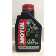 MOTUL 4T 5100 15w50 SEMI SYNTHETIC MOTORCYCLE ENGINE Oil 1L 100% ORIGINAL