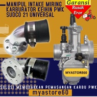 Manipul Intake Miring Karburator Keihin SUDCO  PWK 21 PWK21  Motor / Intake Karbu PWK 21 / Manipul K