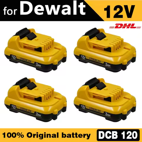 1-4Pack 12V Replacement For DEWALT DCB120 Lithium-ion Batteries 12V 3.0-6.0Ah Battery DCB123 DCB125 