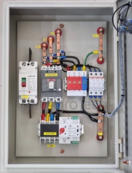 ตู้ solar distribution board สำหรับระบบโซล่าเซลล์แบบ Hybrid Off-Grid ขนาด 20-40Kw MCCB DC HV ATS 1