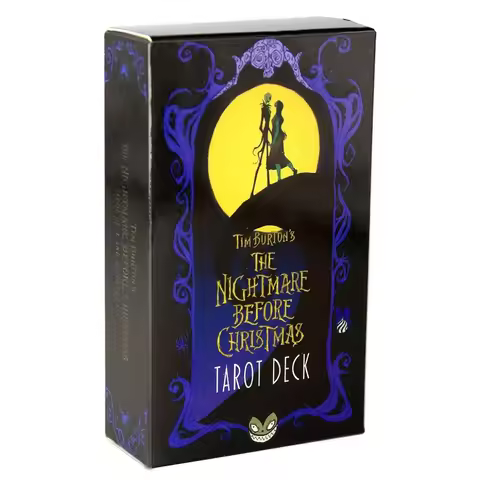 10.3*6cm Fortune Nightmare Before Christmas Taort Sortilege Board Game High Magic Tarot Deck Rider W