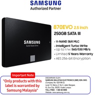 SAMSUNG SSD 870EVO (250GB/500GB/1TB)