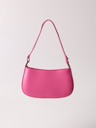 The July Mansion กระเป๋าสะพายไหล่ Peggy - Hot pink002