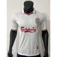 Top quality 96-97 Liverpool second away retro sports jersey