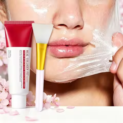 Real Collagen Wrapping Peel Off Mask, 670,000ppm Collagen Mask, Hydrating Firm Skin Elasticity, Crea