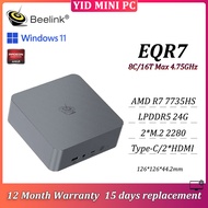 Beelink EQR7 MINI PC AMD R7-7735HS LPDDR5 24G 2*M.2 2280 SSD Windows 11 WIFI6 BT5.2 Gamer Desktop 1 