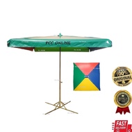 Square Night Market Umbrella One Set /Payung Petak Pasar Malam Satu Set 8FT (Random Colour) Payung P